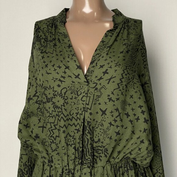 NEW ZADIG & VOLTAIRE Women’s “Rinka Glam Rock” V-Neck Mini Dress - Picture 10 of 11